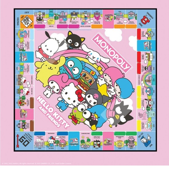 NWT HELLO Kitty Monopoly Limited Edition Board Game Factory Sealed - Picture 3 of 13